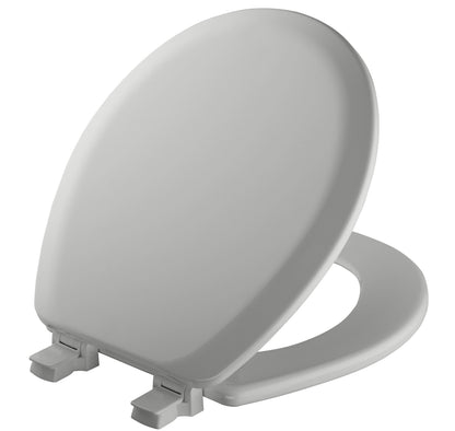 Mayfair Cameron Biscuit Toilet Seat, Non Slip Heavy Duty Wood, Easy Clean, Made in USA, Round