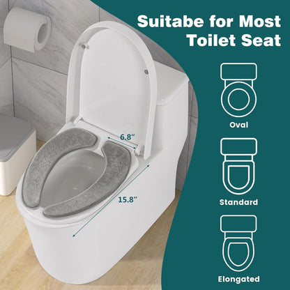 Toilet Seat Cover with Memory Foam, Toilet Seat Cushion for Bathroom