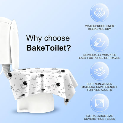 Toilet Seat Covers Disposable for Kids & Toddlers & Adult 20 Pcs