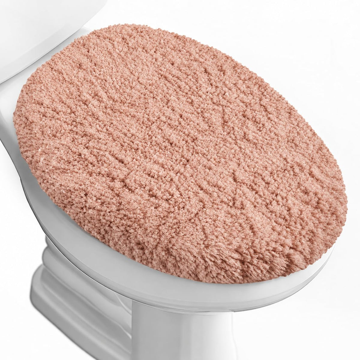 Microfiber Elongated Toilet Seat Cover 19.5"x 15" Machine Washable