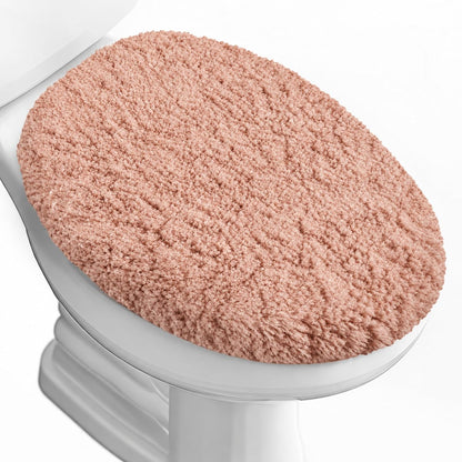 Microfiber Elongated Toilet Seat Cover 19.5"x 15" Machine Washable