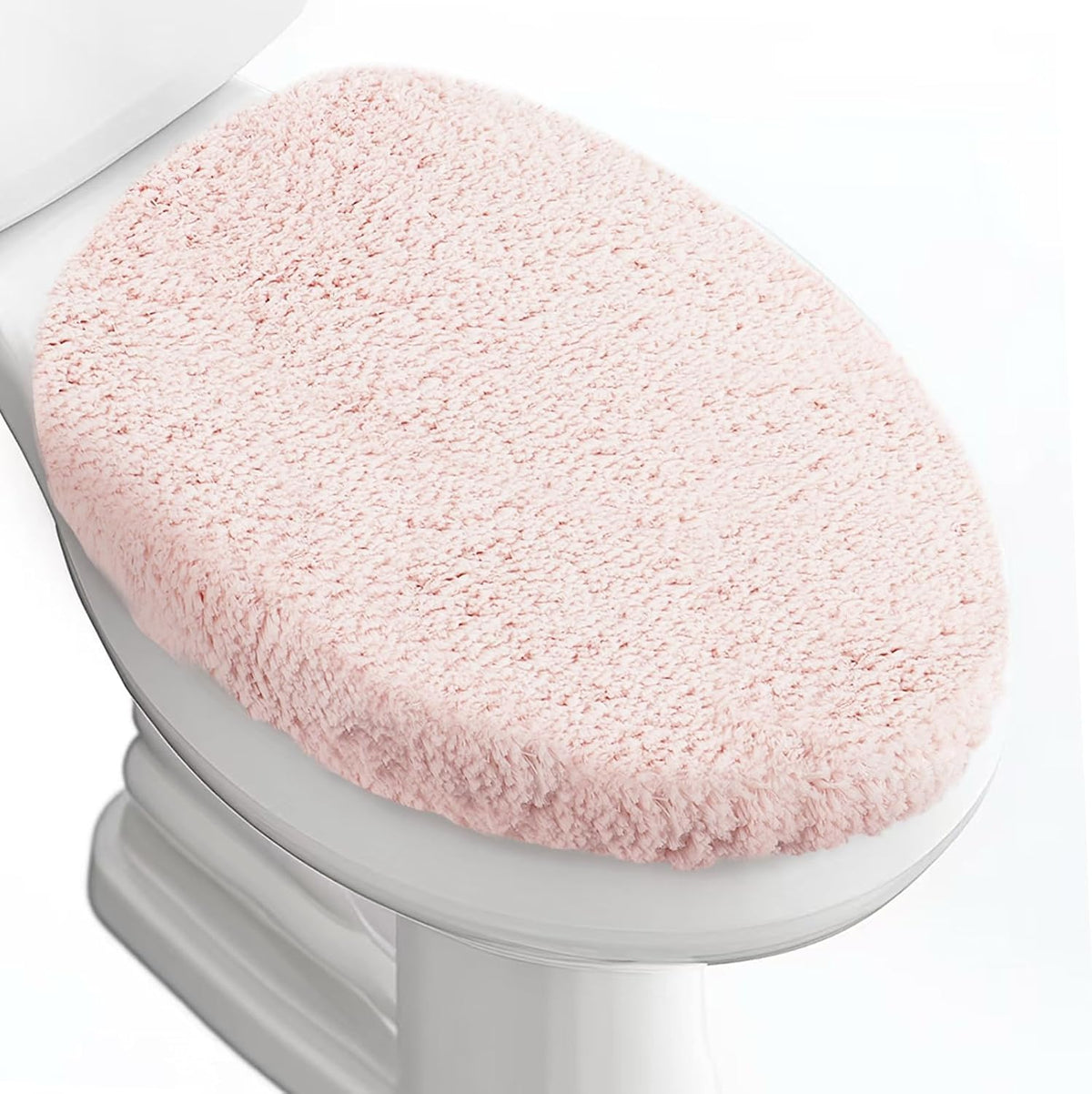 Microfiber Elongated Toilet Seat Cover 19.5"x 15" Machine Washable