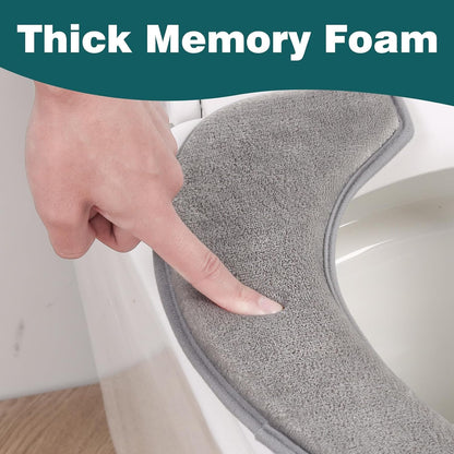 Toilet Seat Cover with Memory Foam, Toilet Seat Cushion for Bathroom