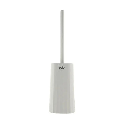 BDO Wave Pattern Toilet Brush Set with Holder - Long Handle, No Dead Corner Bathroom Cleaning Tool