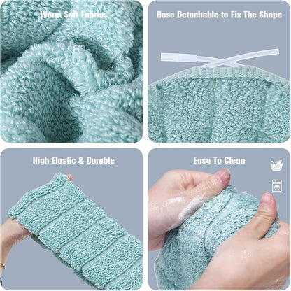 8 Pcs 11.8'' Thicker Bathroom Toilet Seat Cover Pads, Simple Colors