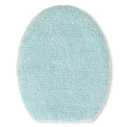 TOWN & COUNTRY EVERYDAY Ultra Plush Solid Tufted Toilet Lid Cover, Soft and Absorbent, Non-Slip Cover, Machine Washable, Blush, 18"x19"