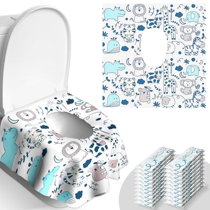 20 Pack Disposable Toilet Seat Covers for Travel, Individually Wrapped