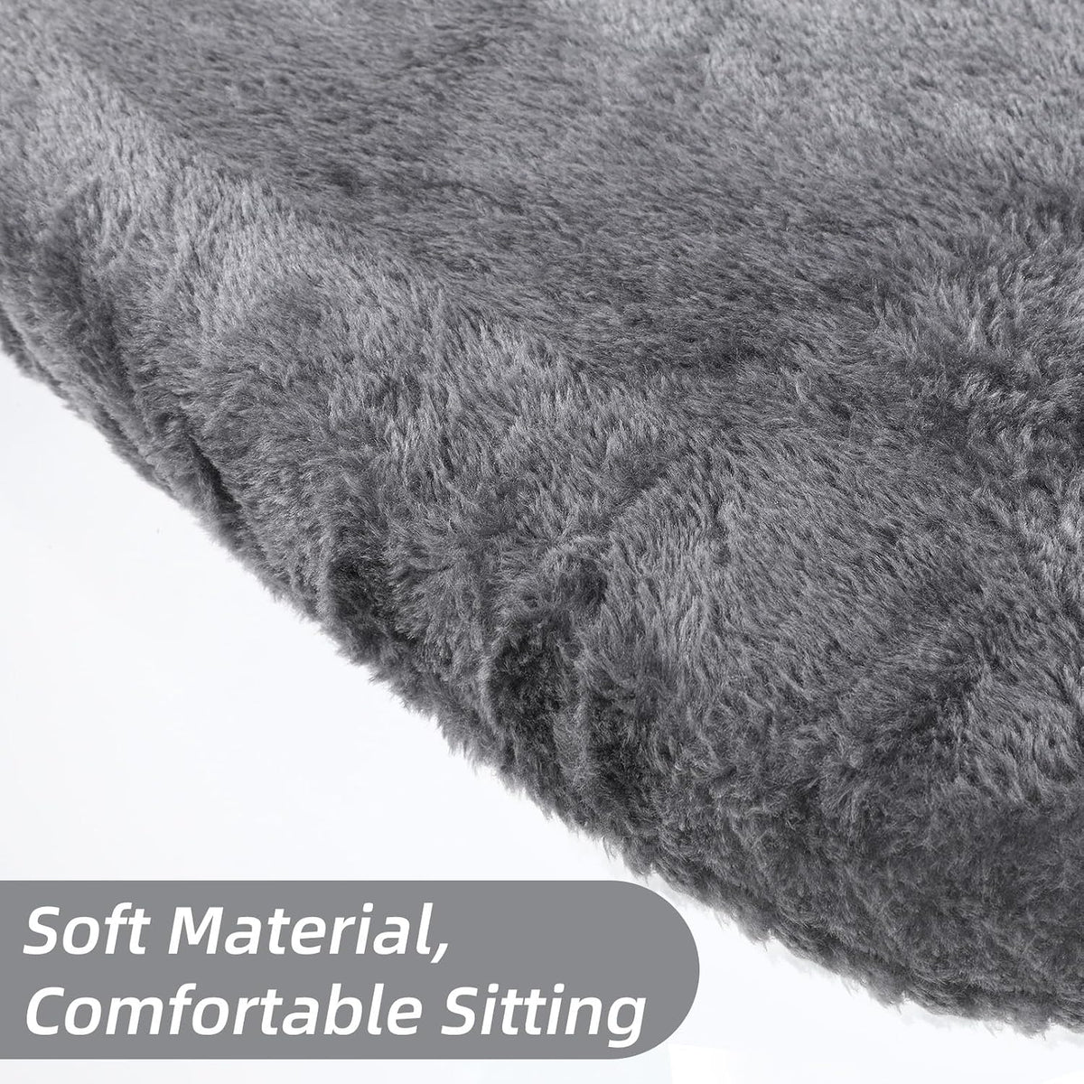 1 PCS Toilet Seat Lid Cover Microfiber Soft Velvet Toilet Cover Durable Adjustable Stretch Fuzzy Seat Covers with Elastic Bottom Absorbent Machine Washable Comfortable for Most Toilets Lids(grey)