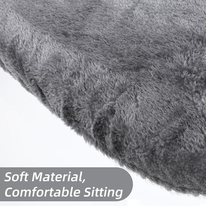 1 PCS Toilet Seat Lid Cover Microfiber Soft Velvet Toilet Cover Durable Adjustable Stretch Fuzzy Seat Covers with Elastic Bottom Absorbent Machine Washable Comfortable for Most Toilets Lids(grey)