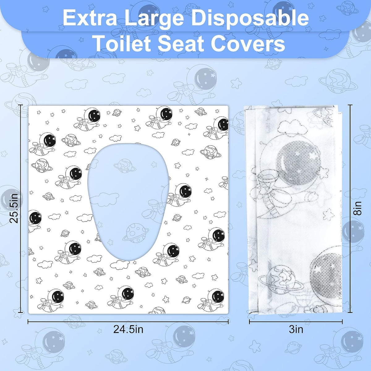 Toilet Seat Covers Disposable for Kids & Toddlers & Adult 20 Pcs