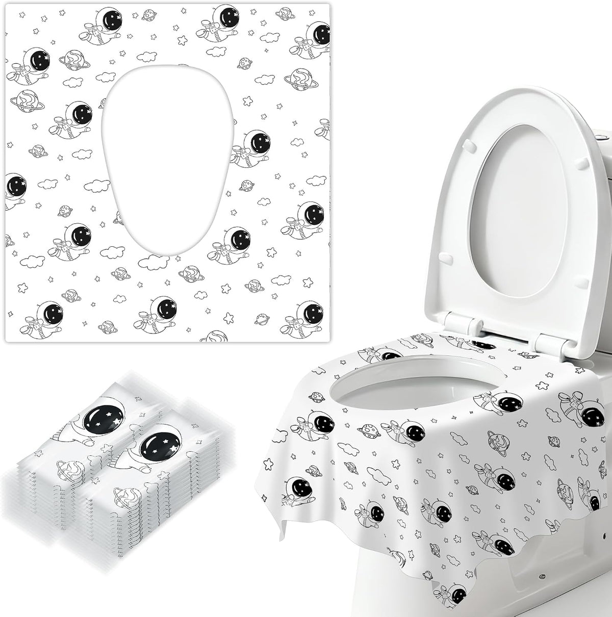 Toilet Seat Covers Disposable for Kids & Toddlers & Adult 20 Pcs