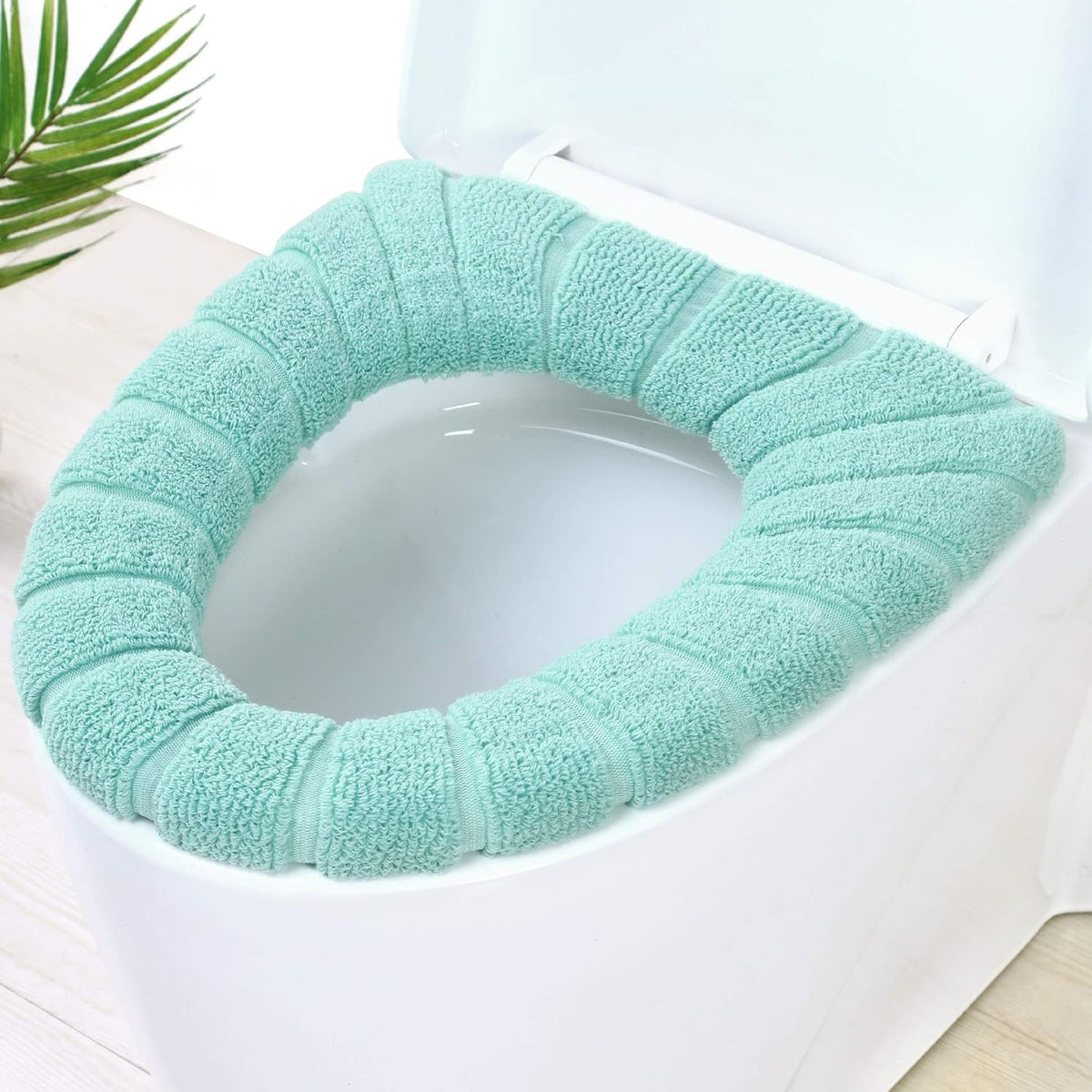 Warm Soft Toilet Seat Cover, Thick Stretchable Washable Bathroom Pad, 3PCS