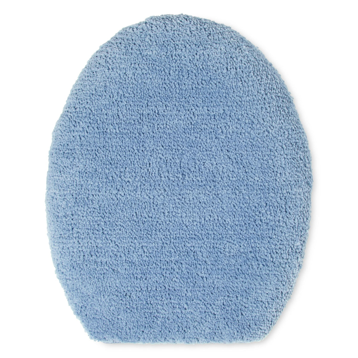 TOWN & COUNTRY EVERYDAY Ultra Plush Solid Tufted Toilet Lid Cover, Soft and Absorbent, Non-Slip Cover, Machine Washable, Blush, 18"x19"