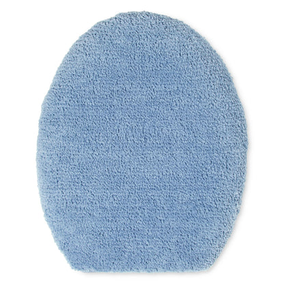 TOWN & COUNTRY EVERYDAY Ultra Plush Solid Tufted Toilet Lid Cover, Soft and Absorbent, Non-Slip Cover, Machine Washable, Blush, 18"x19"