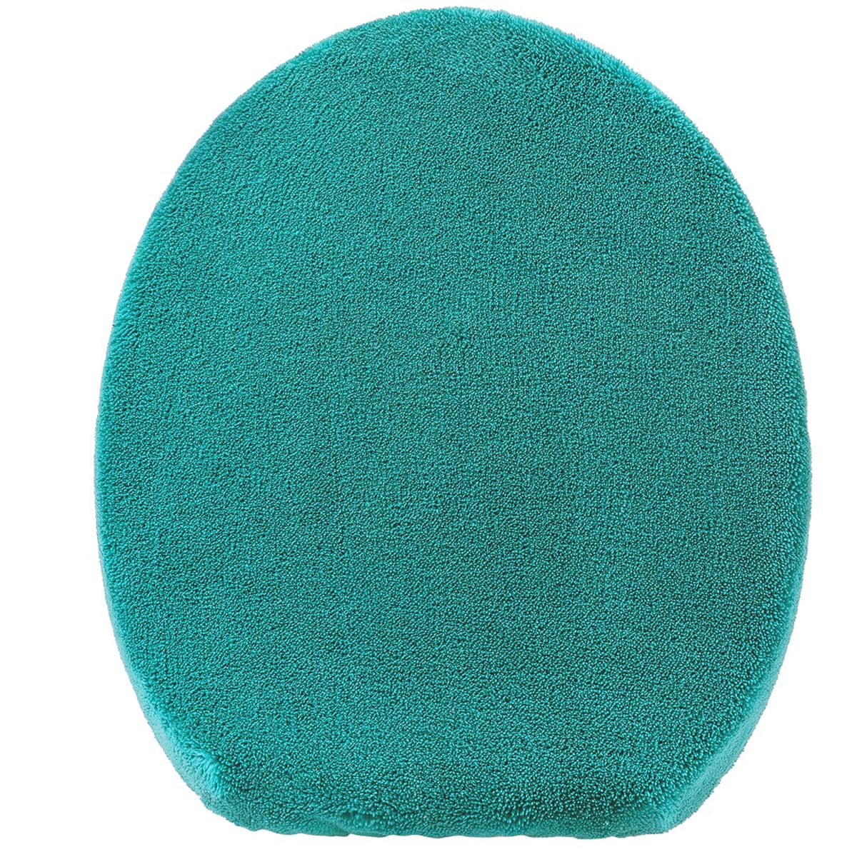 Madeals Microfiber Toilet Lid Cover Soft and Absorbent, Comfortable Bathroom Toilet Lid Cover Seat Fits Most Size Toilet Lids for Black