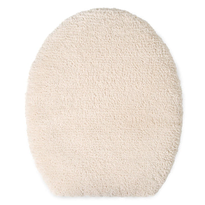 TOWN & COUNTRY EVERYDAY Ultra Plush Solid Tufted Toilet Lid Cover, Soft and Absorbent, Non-Slip Cover, Machine Washable, Blush, 18"x19"