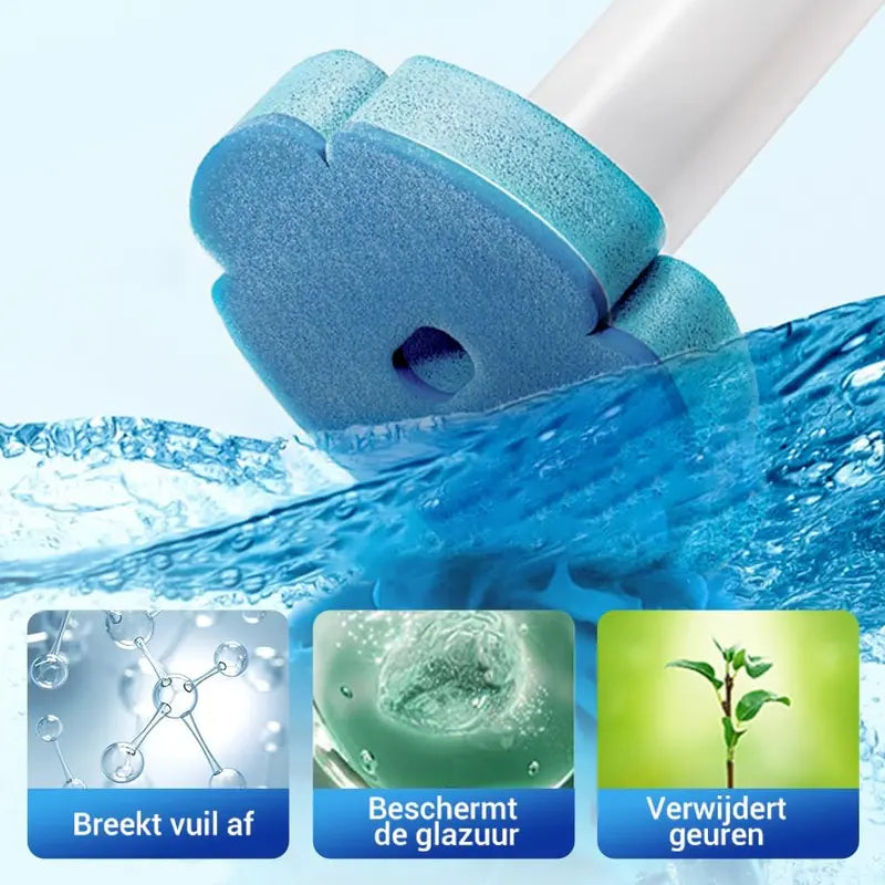 Disposable Toilet Cleaner Brush Set - 15.7in Long Handle Wall-Mount Multifunctional Holder with Caddy Storage, 18PCS Triple-Layer ABS Quick Release Refills for Touchless Bathroom Deep Cleaning