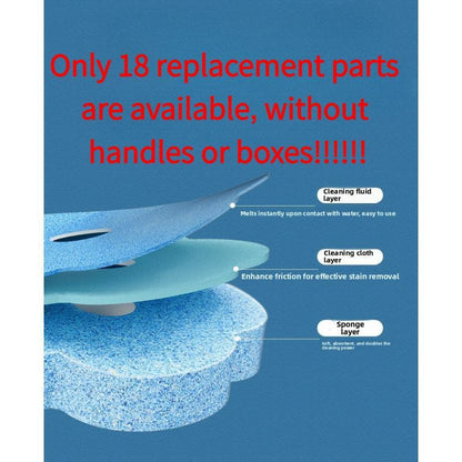 Premium Plastic Disposable Toilet Brush Complete Kit, Bathroom Accessory with Toilet Wand, Reusable Wand, Snap-Swap Replaceable Heads, Long Handle, Water-Activated Cleaner for U-Bend Deep Clean, Odor-Free System