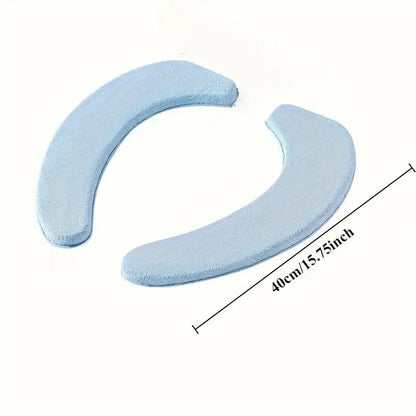 soft set of SoftTouch washable toilet seat cushions, thickened and comfortable warm seat cover, easy installation, suitable for most toilets, bathroom accessories