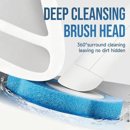 CLEALOM 2PCS Disposable Toilet Brush and Holder Set,Extended Handle with 48PCS Cleaner Refills,Toilet Brush for Toilet Bowl Cleaners,Bathroom Cleaning System for Sink,Bathtub,Basin,Urinal,Bathroom Cleaning Kit, Wall-Mount Scrubbing Toilet Brush