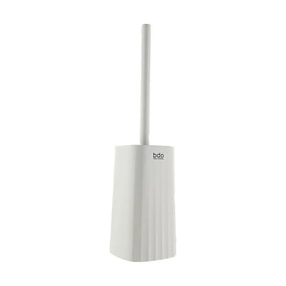 BDO Wave Pattern Toilet Brush Set with Holder - Long Handle, No Dead Corner Bathroom Cleaning Tool