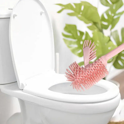 Pink Toilet Brush & Stand