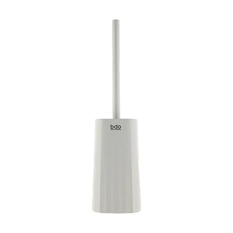 BDO Wave Pattern Toilet Brush Set with Holder - Long Handle, No Dead Corner Bathroom Cleaning Tool