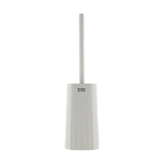 BDO Wave Pattern Toilet Brush Set with Holder - Long Handle, No Dead Corner Bathroom Cleaning Tool