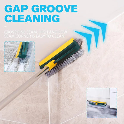 3-In-1 Bathroom Floor Brush Set, Long Handle Hard Bristle Scrubber for Grout & Tub Cleaning, Durable Household Toilet Cleaner Tool, Bathroom Cleaning Tools, Home Goods