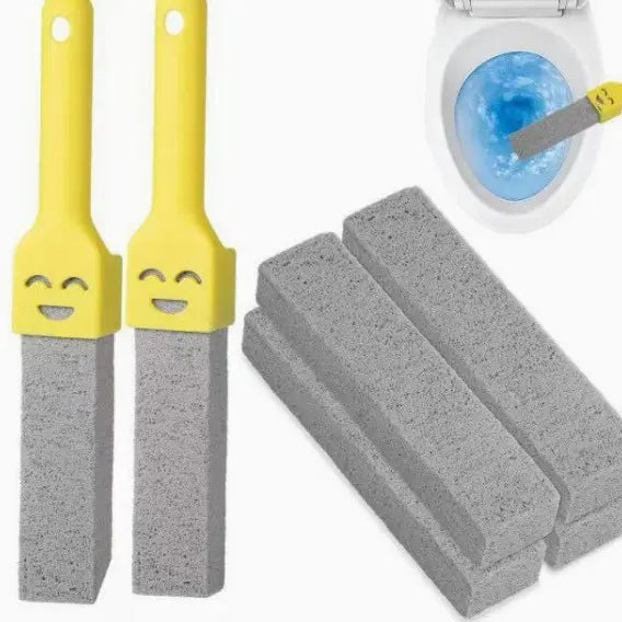 Pumice Stone Toilet Cleaner With Long Handle Heavy Duty Stain Remover Efficiently Clean Toilet Bowl Ring Limescale And Hard Water Stains Multi Purpose Bathroom Cleaner For Pool Tile Bathtub And Household Bathroom Deep Cleaning Supplies