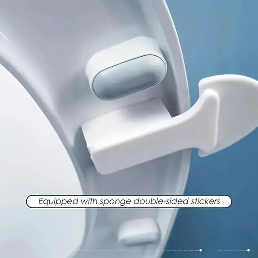 3pcs Bathroom Lift Toilet Seat Cover Handles, Portable Hands-Free Home Accessory, All-Season No-Installation Design for Home Users
