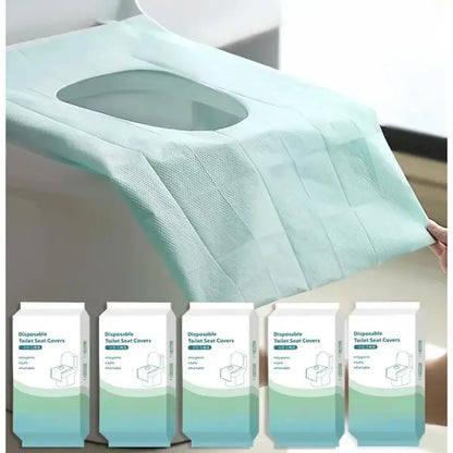 50/100/150Pack Disposable Toilet Seat Covers, Waterproof 16x24in Non-Slip Individually Wrapped Toilet Lid Cover Toilet Lid Protector Hygiene Essentials for Bathroom Use