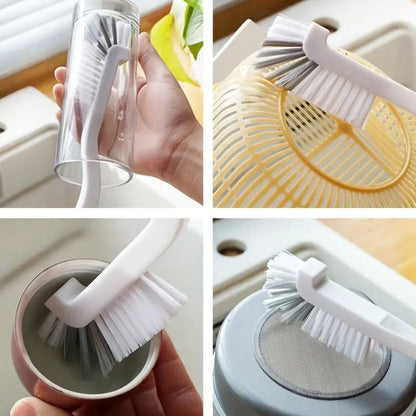 11pcs Reusable Polypropylene Home Care Cleaning Set Kit, Multifunctional Gap Scrubber with Toilet Squeegee for Kitchen, Bathroom Use