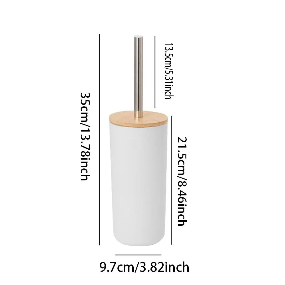 Ergonomic Toilet Brush with 304 Stainless Steel Handle, Durable Floor Toilet Brush for Bathroom, Toilet Cleaning Brush, Toilet Cleaning Tool, Available in