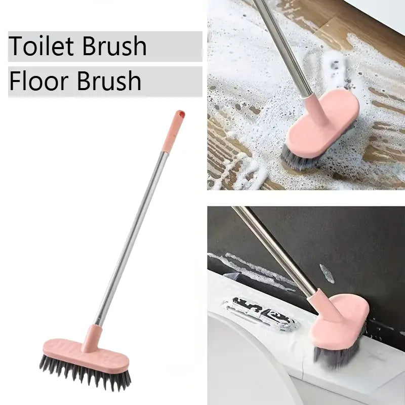 This long-handled toilet brush is ideal for cleaning the bathroom. Designed for ease of use, it ensures your hands remain clean. It is perfect for deep-cleaning the toilet. Toilet Bowl Scrubber