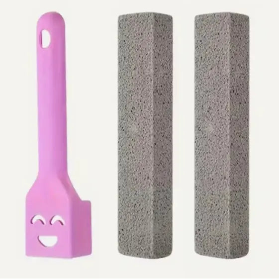 Pumice Stone Toilet Cleaner With Long Handle Heavy Duty Stain Remover Efficiently Clean Toilet Bowl Ring Limescale And Hard Water Stains Multi Purpose Bathroom Cleaner For Pool Tile Bathtub And Household Bathroom Deep Cleaning Supplies