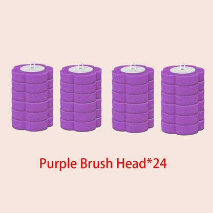 Wall-Mounted Toilet Wand Kit - Eco-Friendly Plastic Disposable Cleaning System with Sponge, 36 Replaceable Heads, Easy Swap, Plunger, Grey, Lavender & Ocean Scents, Adhesive Tape Install, Space-Saving Upgraded Toilet Brush Set for Modern Bathrooms