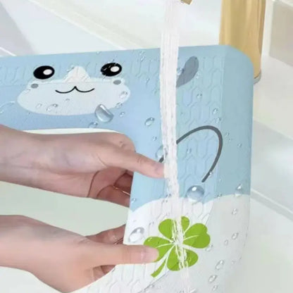 Cute Cat Design Toilet Seat Cover, Washable Toilet Pad, All-Season Single Piece, Comfortable & Durable, Perfect for Home Use